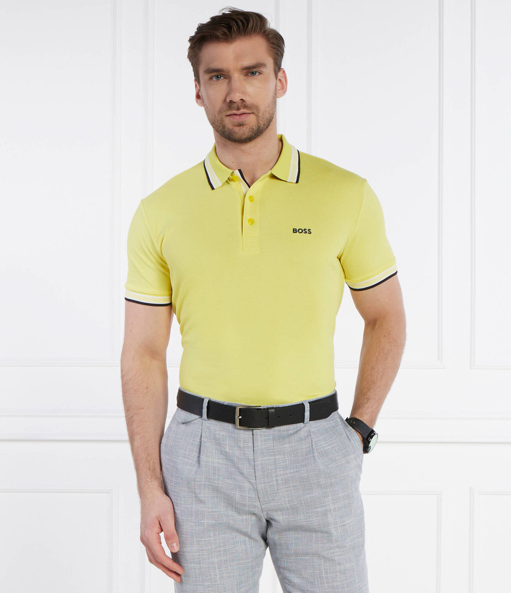 Поло Paddy BOSS GREEN - желтый(50469055)