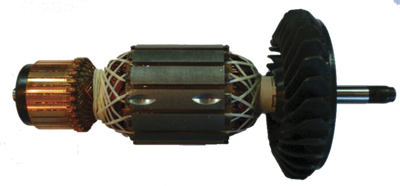 Якорь мшу Bosch GWS 20-180/230 (резьба, D:10/54/37.2/8-мм, L:205-мм, а: 1604011252) [AEZ]