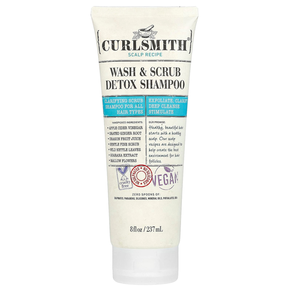 Curlsmith, Детокс-шампунь для мытья и скраба, для всех типов волос, 237 мл (8 жидк. унц.)