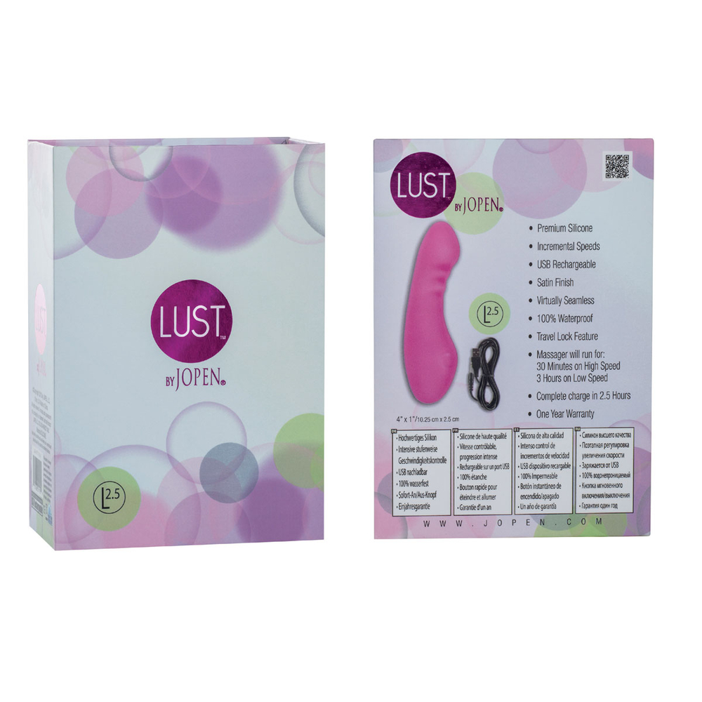 Розовый миниатюрный вибратор Lust by JOPEN L2,5
