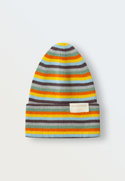 Шапка вязаная в полоску (мультиколор)