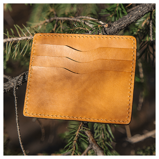 Кожаный картхолдер «Медведь»