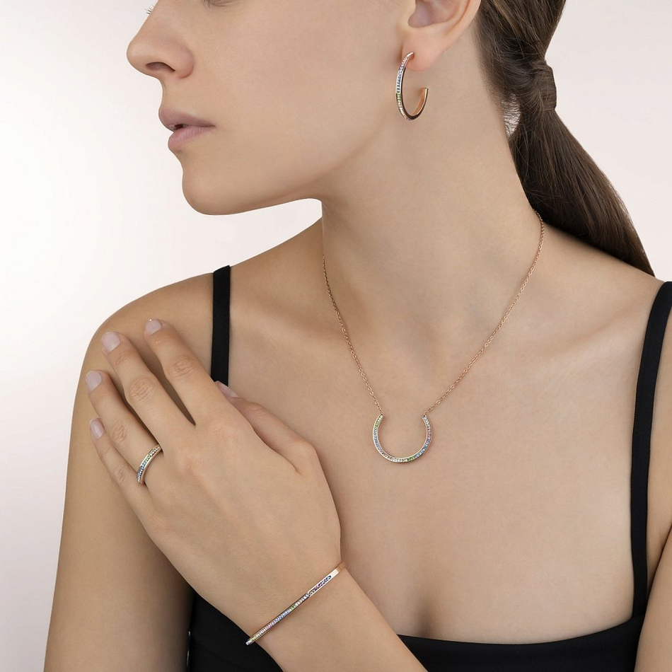 Кольцо Coeur de Lion Multicolour Pastel 0229/40-1522 52 цвет мультиколор, золотой