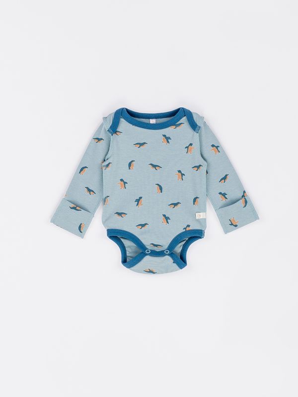 Боди с длинным рукавом и наружными швами 