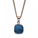 Колье Qudo Firenze dark blue 400197.1 BL/RG