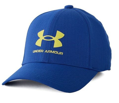 Теннисная кепка Under Armour Boys Armourvent Stretch Cap - blue mirage/starfruit