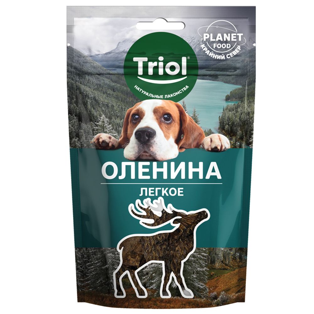 Лакомство Triol PLANET FOOD для собак "Легкое оленя", 30г Лакомство Triol PLANET FOOD для собак "Легкое оленя", 30г