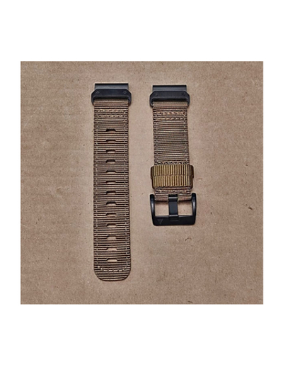 Ремешок тактический Tactix 22 мм. для Garmin нейлоновый быстросъемный на застежке (Коричневый)