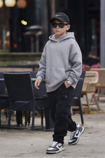 Толстовка с капюшоном  для мальчика "Basic" меланж