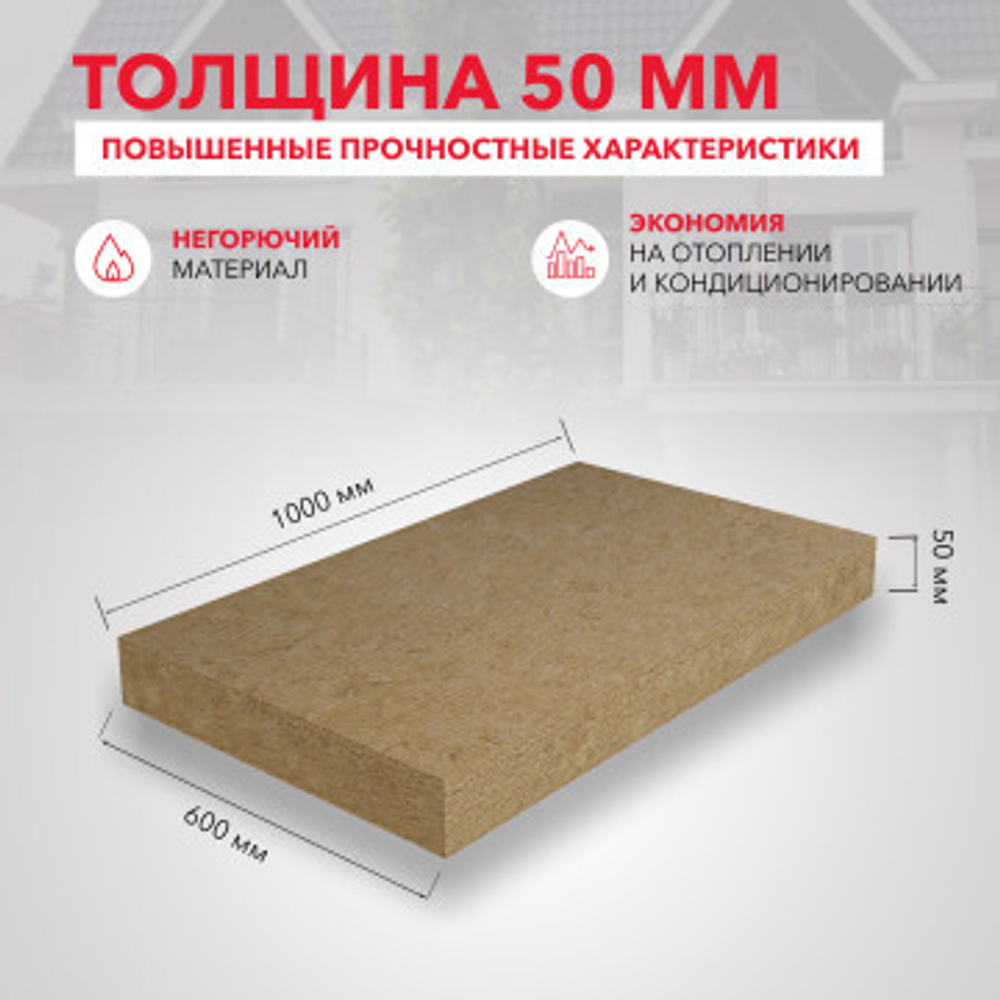 Утеплитель Роквул Каркас Баттс 50 мм