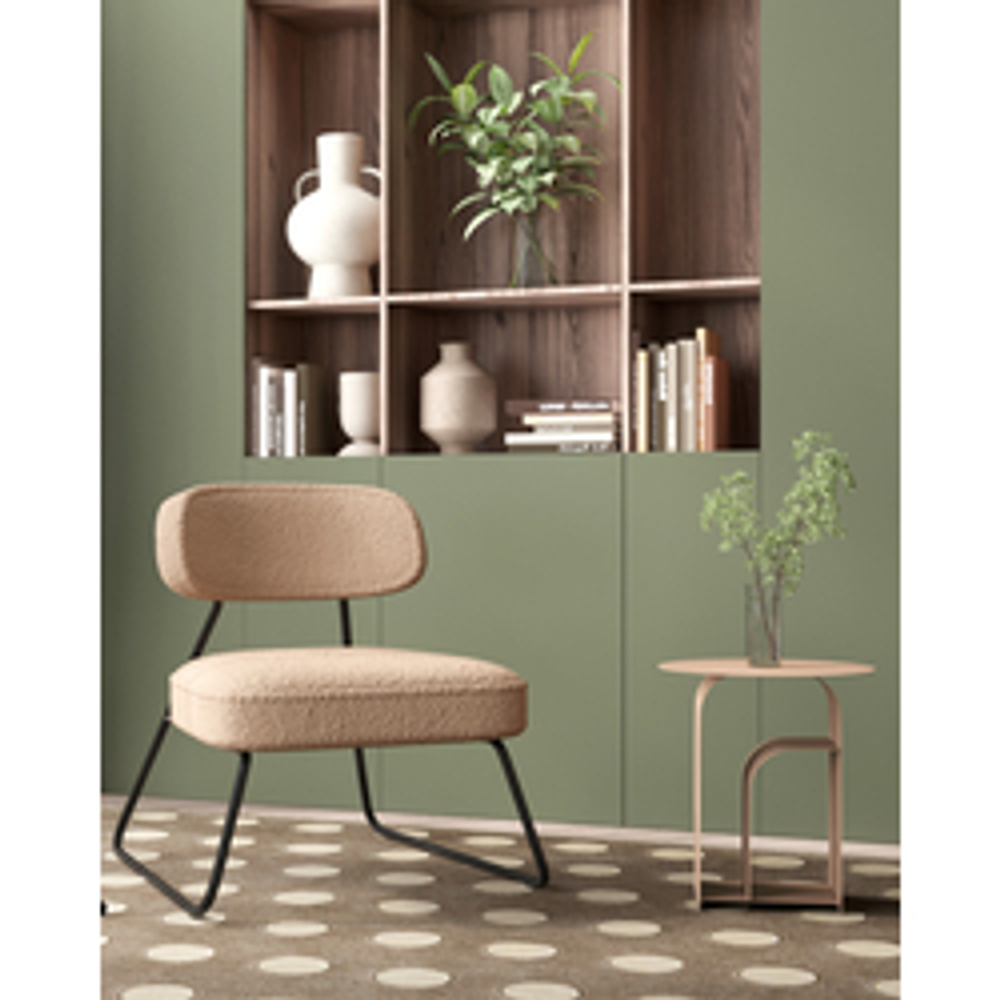 Журнальный столик Arwel металл бежевый