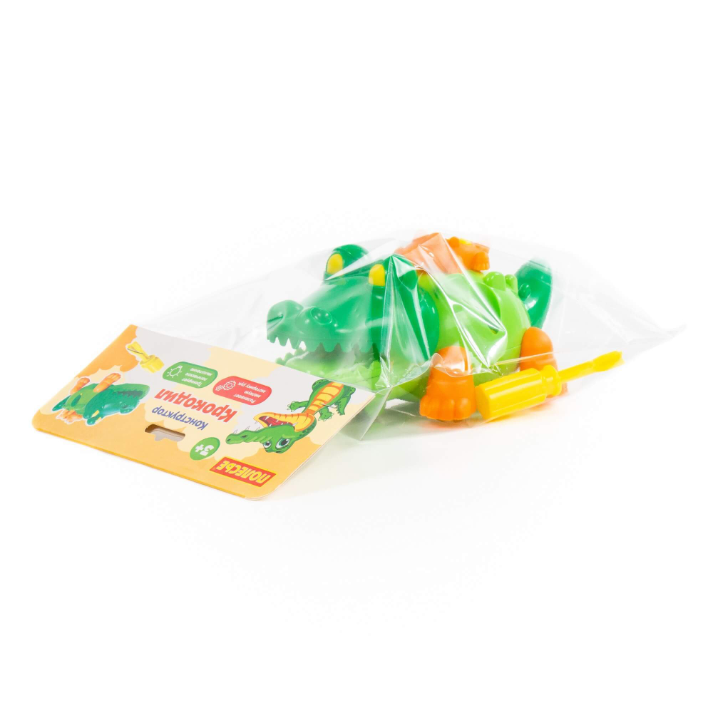 84446/Конструктор "Крокодил" (17 элементов) (в пакете)183х108х92мм/5 №3(3)