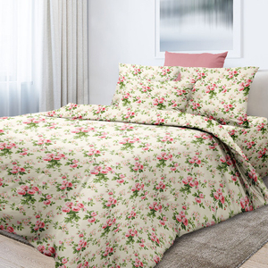 КПБ Перкаль "Слив нежность 12074-1"1,5сп Пр1,5*2,2; Под 1,5*2,15; нав. 70/70 2шт