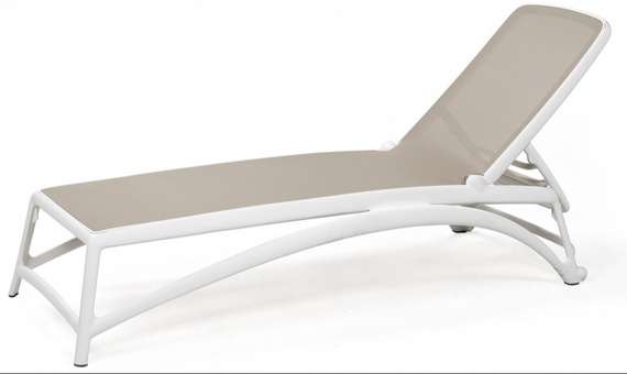 Шезлонг Atlantico белый, тортора