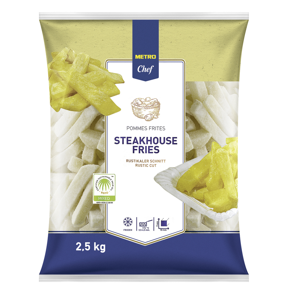 METRO Chef Картофель Стейкхаус замороженный, 2.5кг