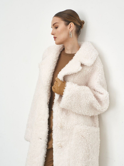 Шуба женская чебурашка тедди  эко