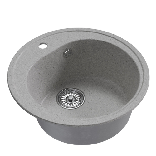 Мойкa ML-GM11 КОМФОРТ круглая, серая (310), 500мм (глуб. чаши 180)