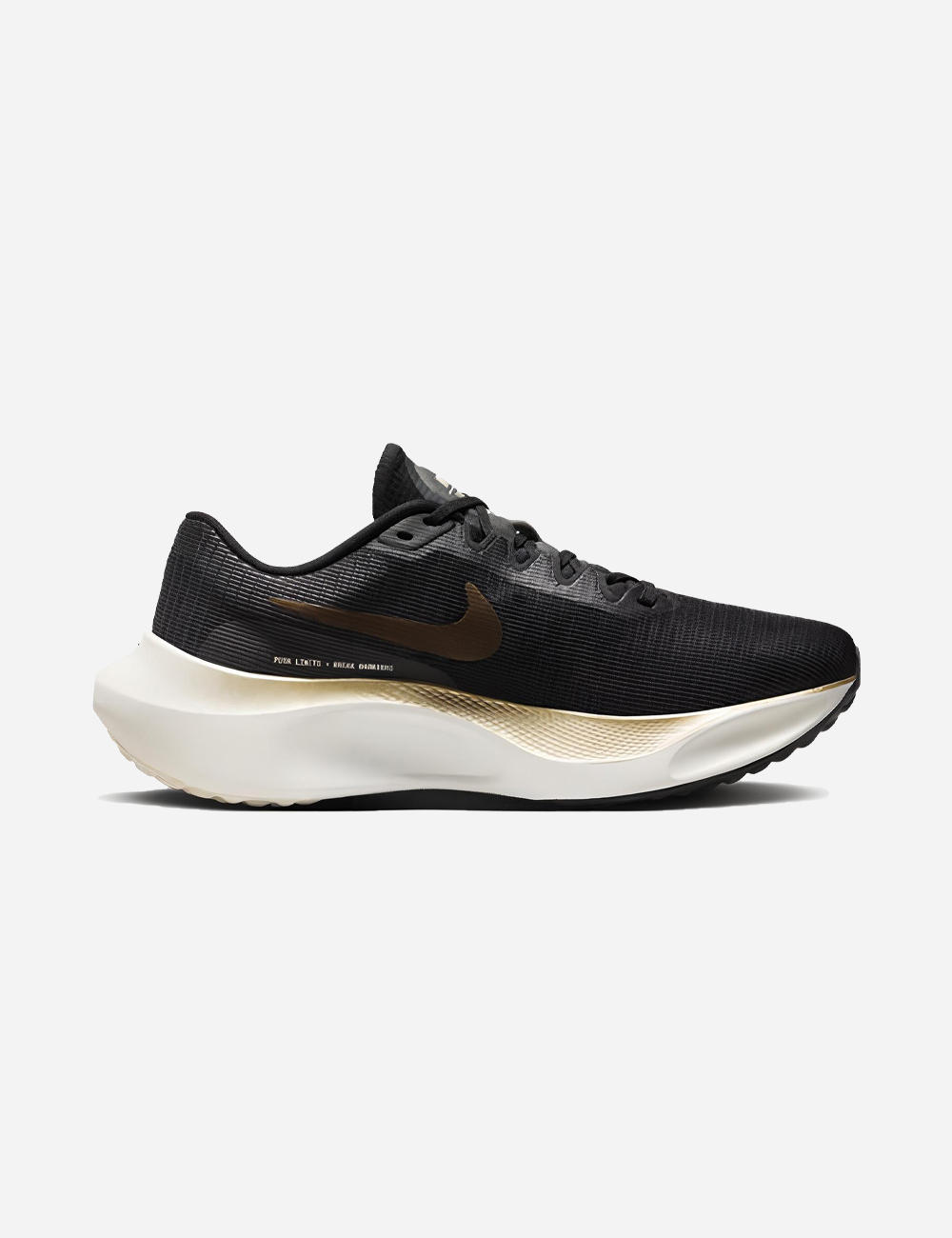 Nike Zoom Fly 5 "Black Metallic Gold Grain" (DM8968-002)