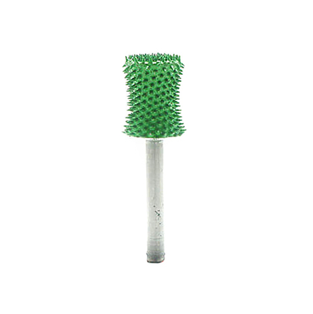 Цилиндр вогнутый, зеленый, хвостовик 3.2 мм,  d фрезы 9,5 мм