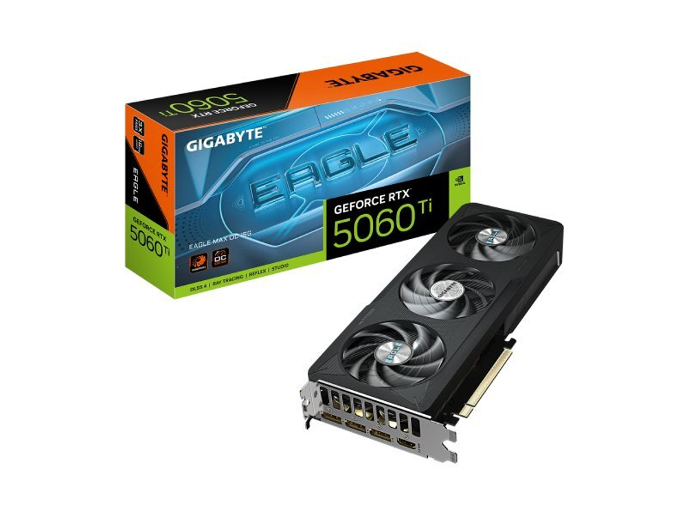 Видеокарта Gigabyte Nvidia GeForce RTX 5060 Ti Eagle Max [GV-N506TEAGLEMAX OC-16GD]