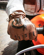 мотоперчатки BY CITY SECOND SKIN Tatto ll Brown
