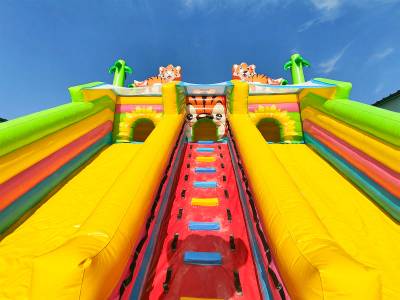 Коммерческий надувной батут «Тигриная страна 4», 10*6*5,5 м