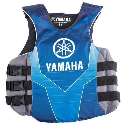 Жилет страх. Yamaha 18VSE Nylon (L-XL, сине-серый, боковая застежка)