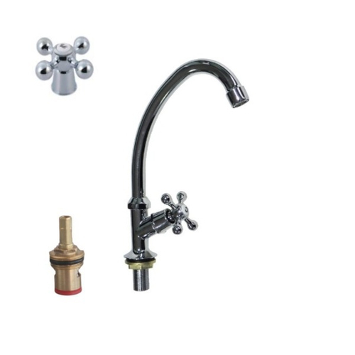 Смеситель моно aQuaDV керамическая кран-букса 001-03