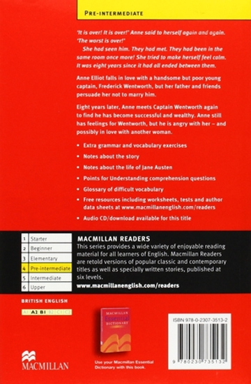 Macmillan Readers: Persuasion: Pre Intermediate Pack +CD