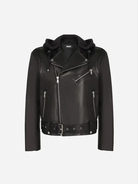 Куртка-рубашка из кожи Наппа