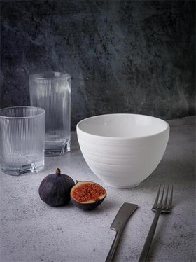 Салатник 700 мл, d 14 см h 9,5 см, фарфор, Linea