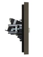 FORTE&PIANO Розетка двойная TV+RJ45 кат.5E FP336 серый IEK