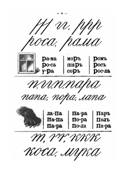 Букварь для совместного обучения письму, русскому и церковнославянскому чтению и счету для народных школ | Д.И. Тихомиров; Е.Н. Тихомирова