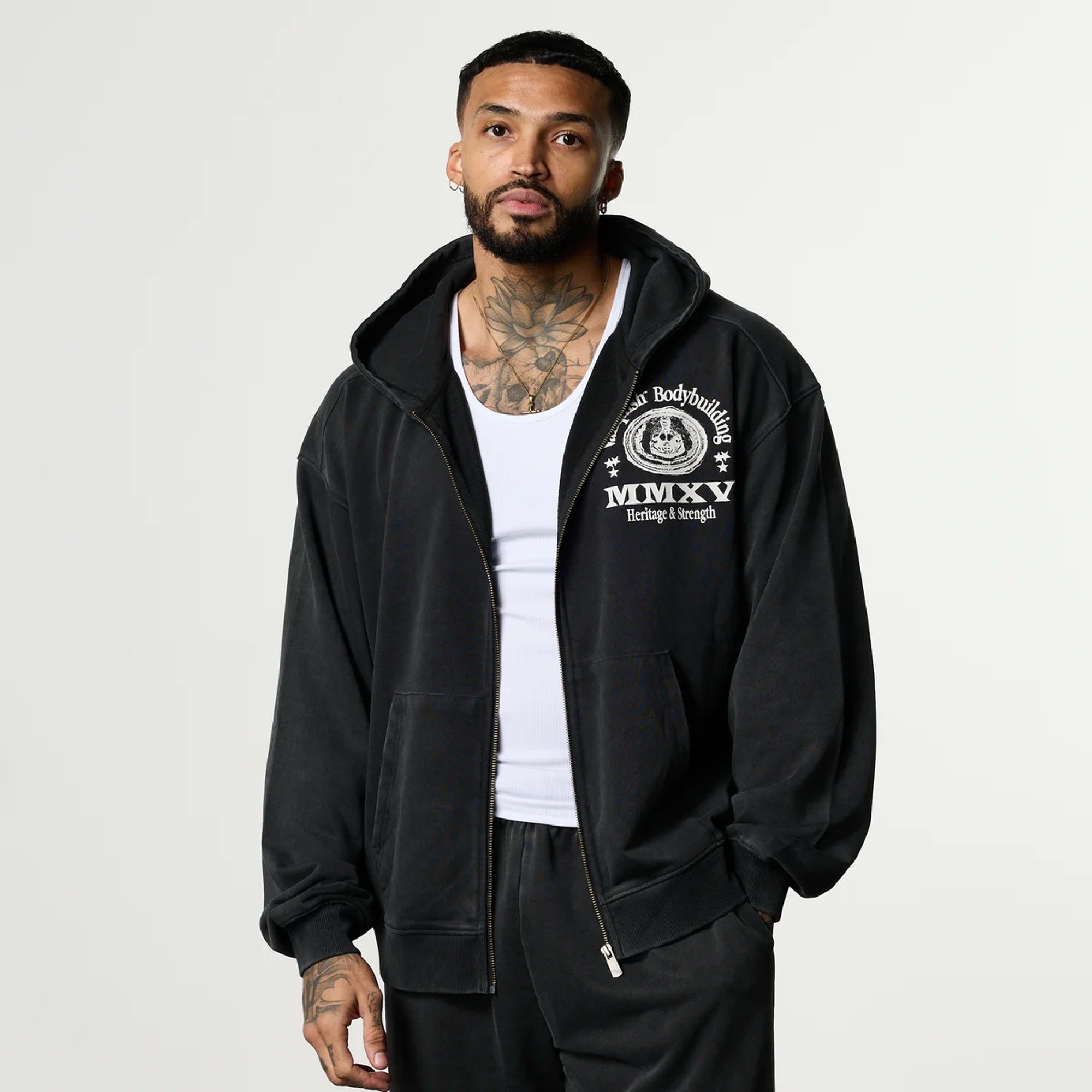 Толстовка VANQUISH Heritage Zip Hoodie Black