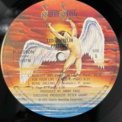 Винтажная виниловая пластинка LP Led Zeppelin Presence (Япония 1976) (Без Оби)