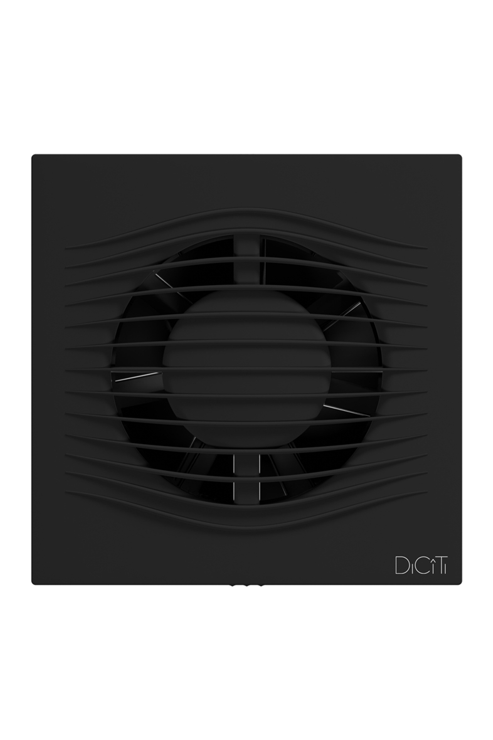 Вентилятор накладной SLIM D100 обр.клапан Matt black DICITI