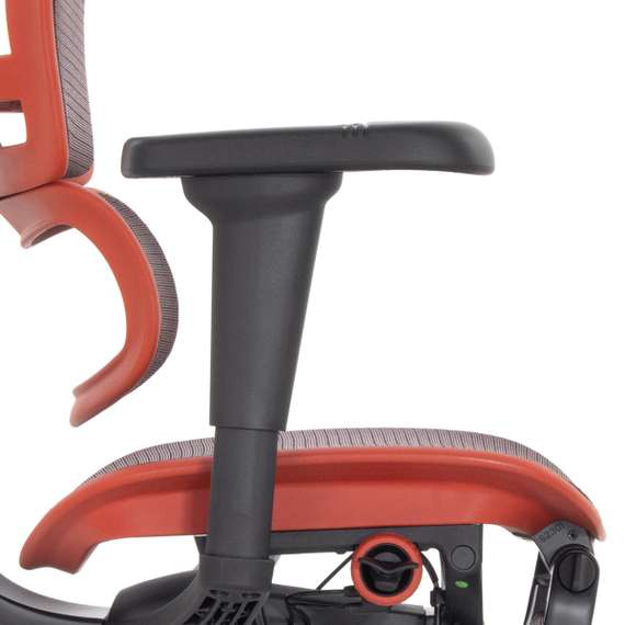 Кресло FALTO Ergohuman Ultra X9 GAMING с подножкой ( чёрный/ КРАСНЫЙ каркас /сетка Equator Red )