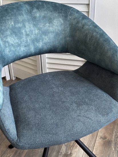 Стул EMBER 360 град. поворот. 7525-56 Синий, велюр/ ENJOY-315 Синий, ткань/ Черный