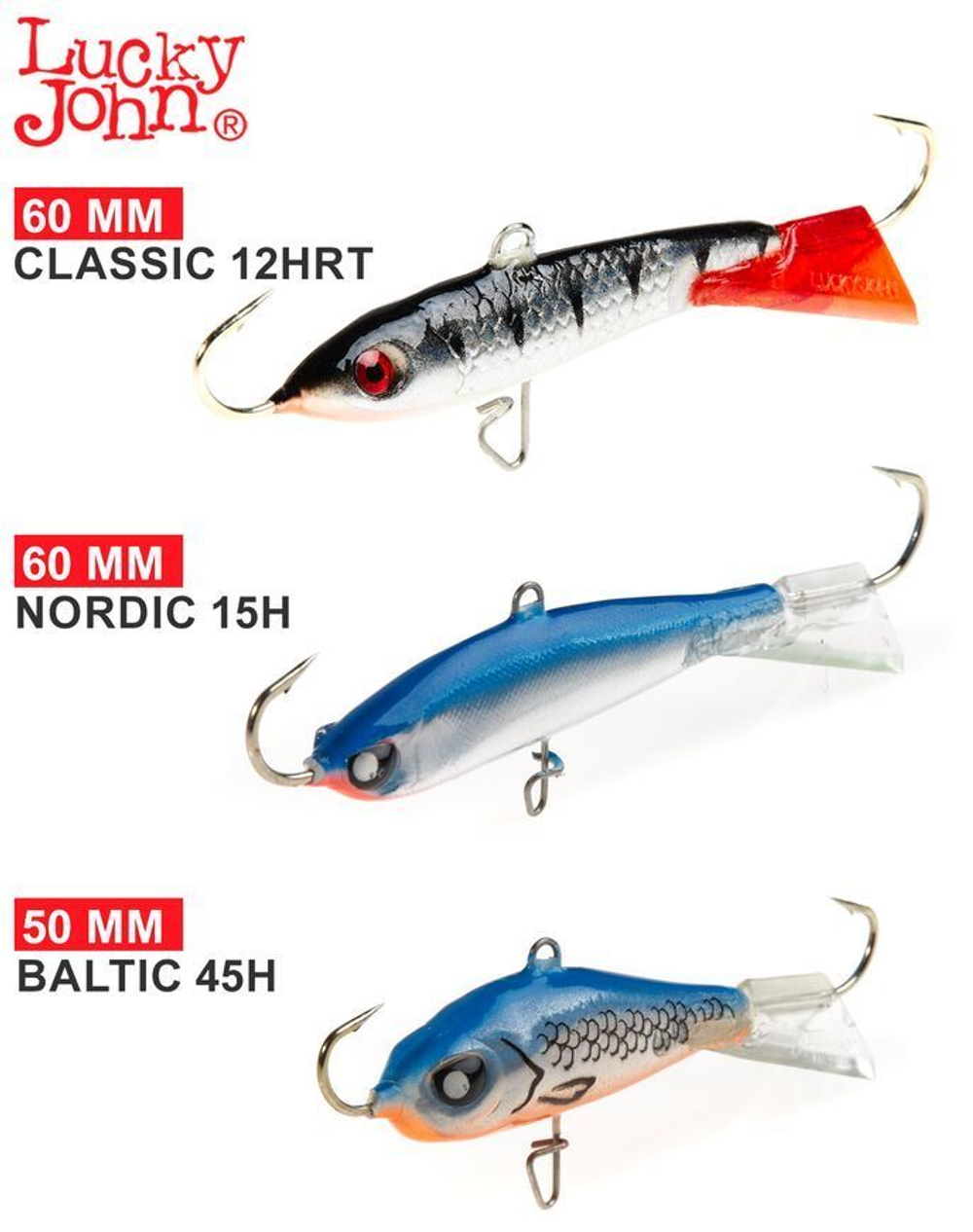 Балансиры Lucky John 3шт набор 9 MIX судак 2 3шт без тройника