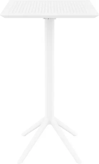 Стол пластиковый барный складной Sky 60х60 белый