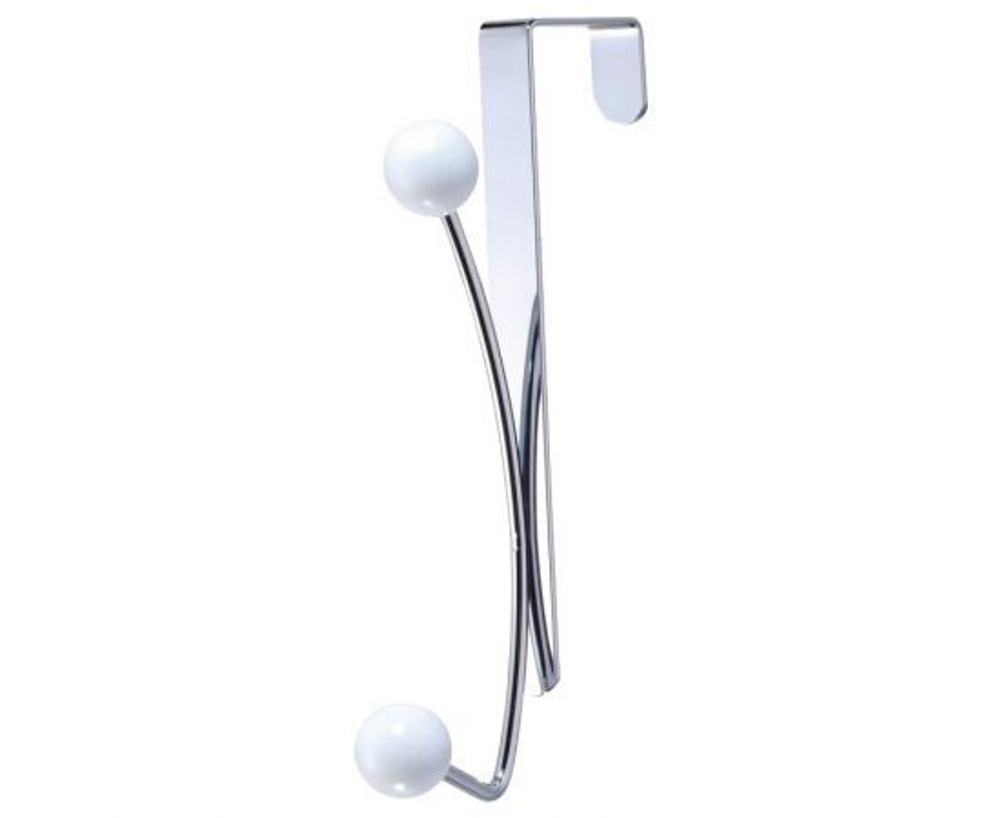 Вешалка для ванной навесная W4240, 2 крючка, 20х5,5х2,2см, хром.металл, 311853 Рыжий Кот