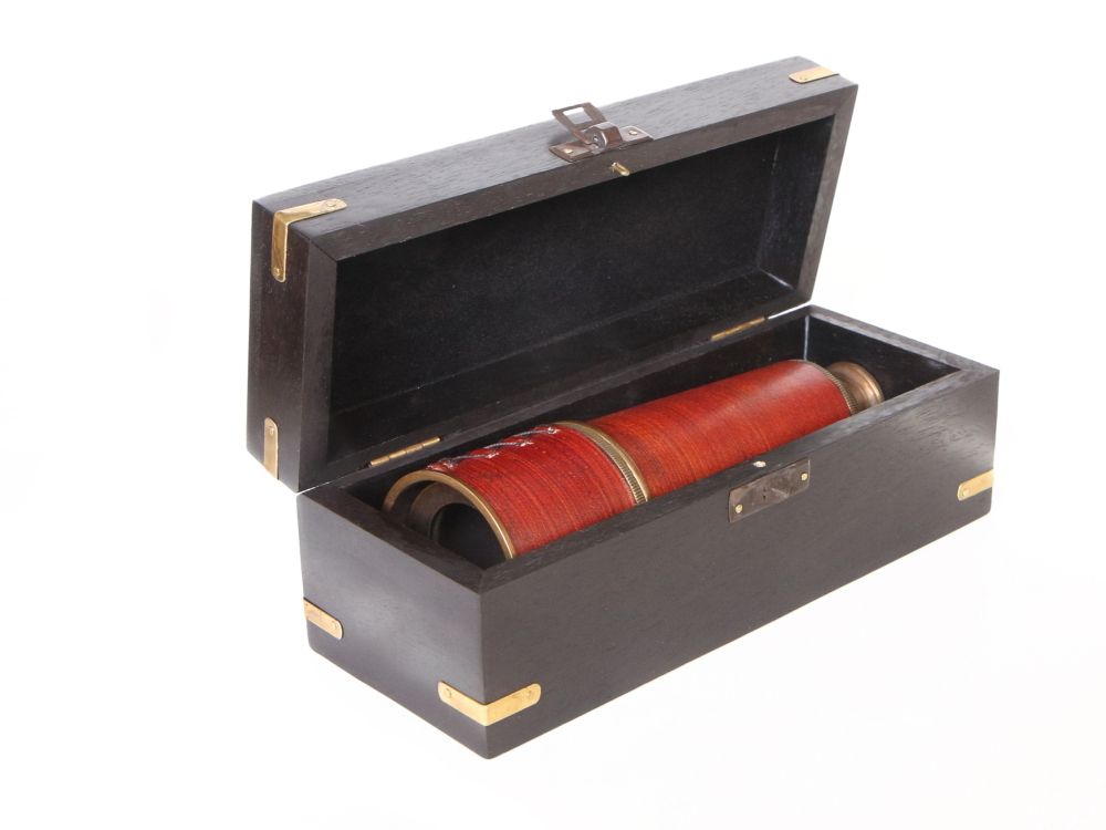 Nautical Подзорная труба в деревянном футляре