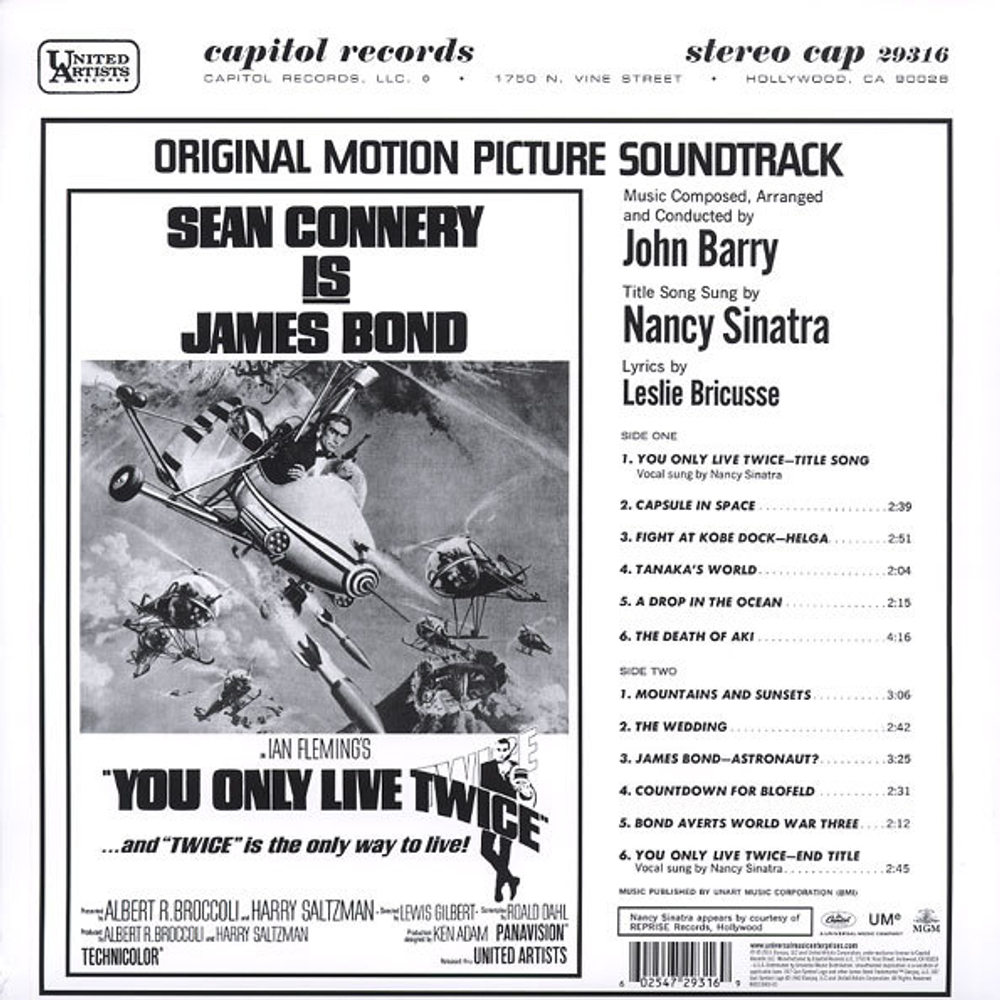 Soundtrack / John Barry: You Only Live Twice (LP)