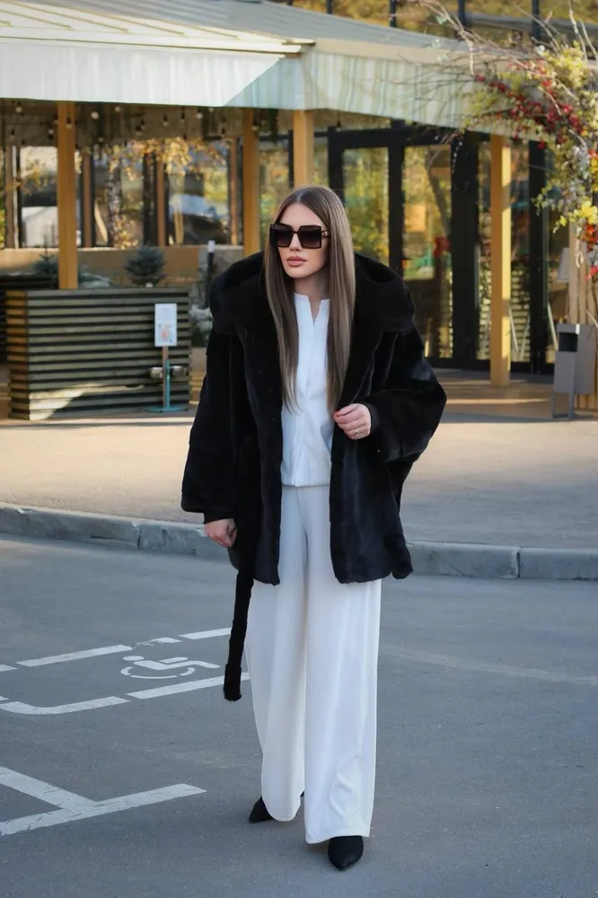 Шуба 18186-3 Фабрика Моды