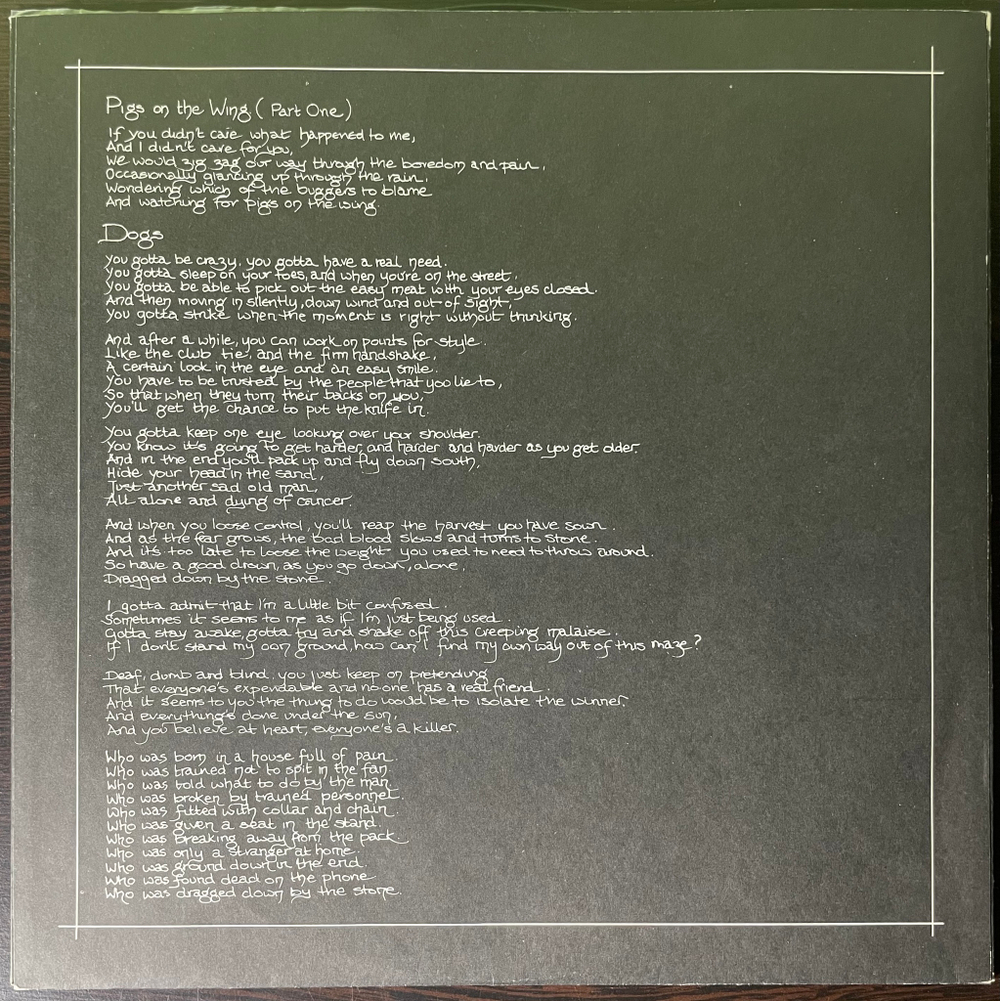 Pink Floyd ‎– Animals (Франция 1977г.)