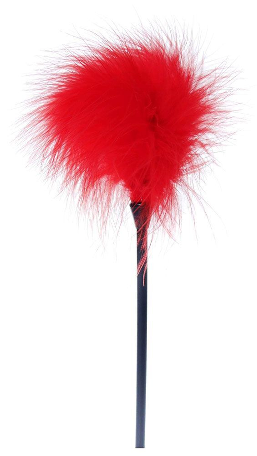 Красная пуховка для любовных игр - 28 см.