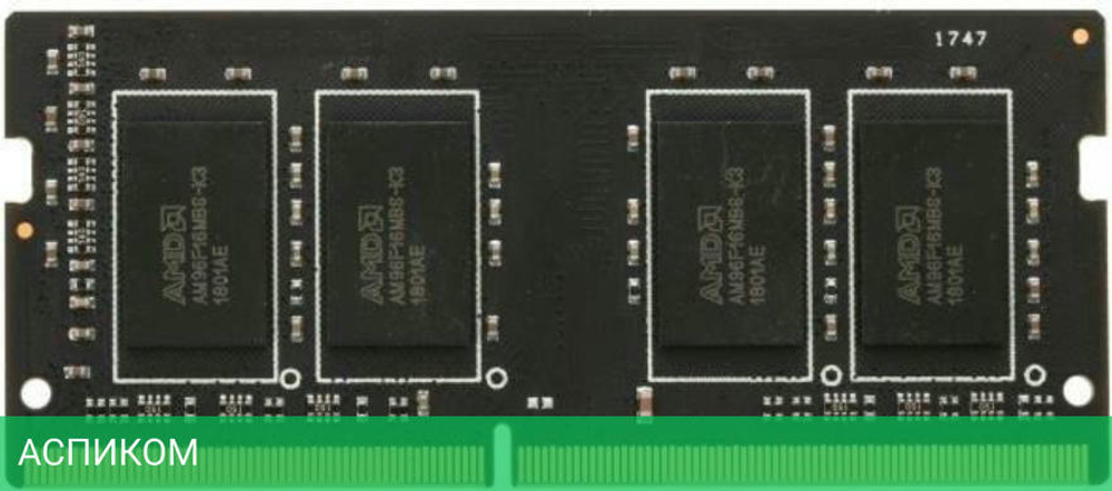 Оперативная память AMD Radeon R7 16GB DDR4 SODIMM PC4-21300 (R7416G2606S2S-U)