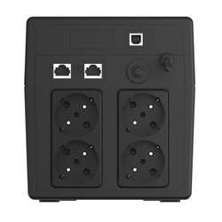 Источник бесперебойного питания ИБП CBR [UPS-TWK-101EJ-1000] 1000VA/600W, Schuko CEE 7 x4 outlets, LED, USB Type-B, RJ11/45, AVR, 12V/7Ah*2