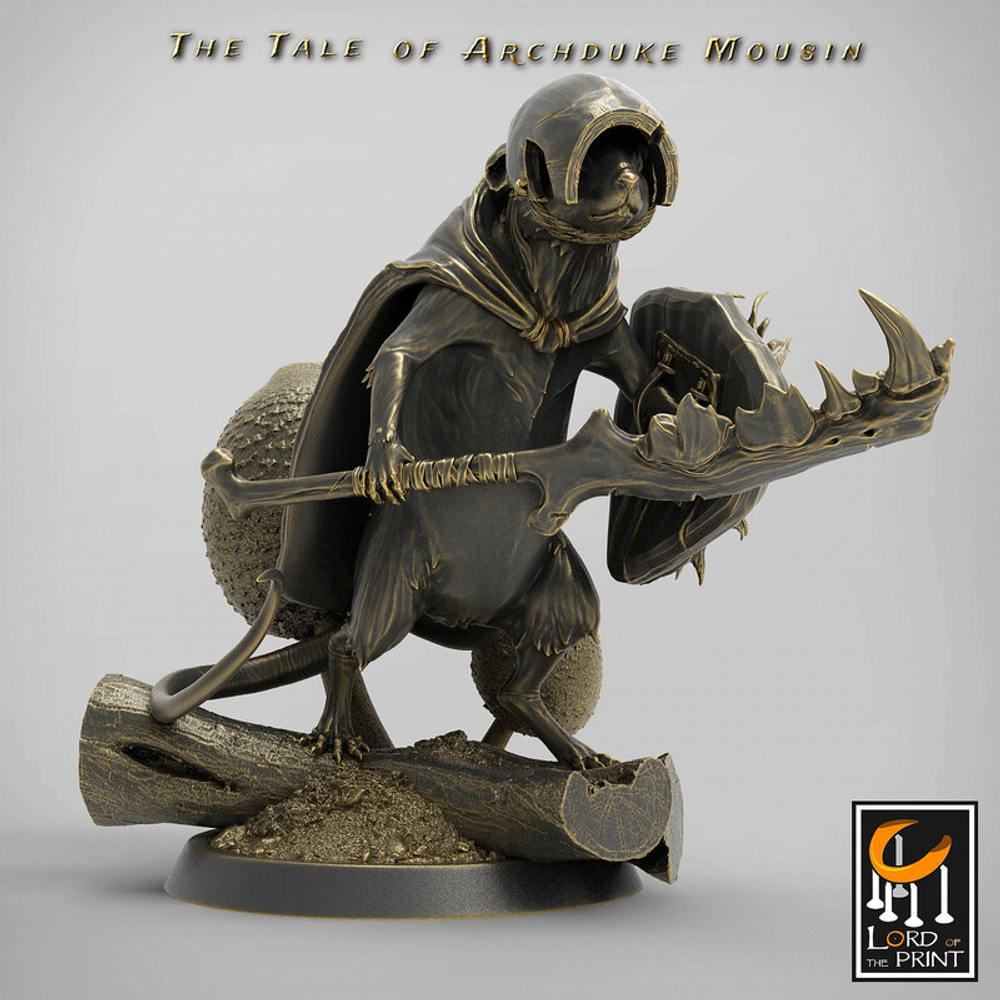 Крыса scaven rat мышь Воин Паладин Варвар Файтер Рыцарь миниатюра для dnd, днд, pathfinder, фентези, Настольная игра, НРИ, Варгейм, РПГ