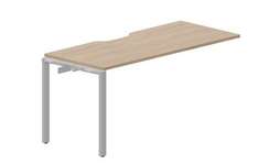 стол Strike 1580х680х750мм (с эргономичным вырезом) - приставной элемент